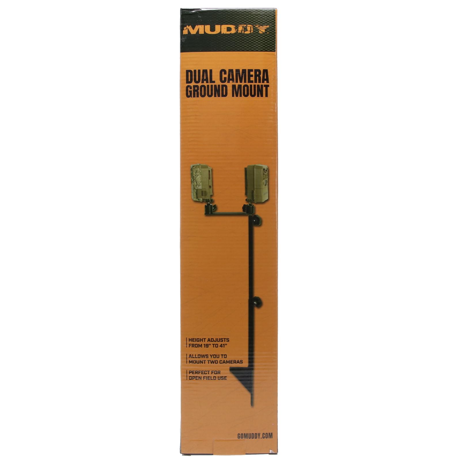 Muddy Dual Camera Durable Steel Fully Adjustable Portable Easy-to-Install Hunting Outdoor Ground Mount | Works on Cameras with 1/4" - 20 Receiver - Image 3
