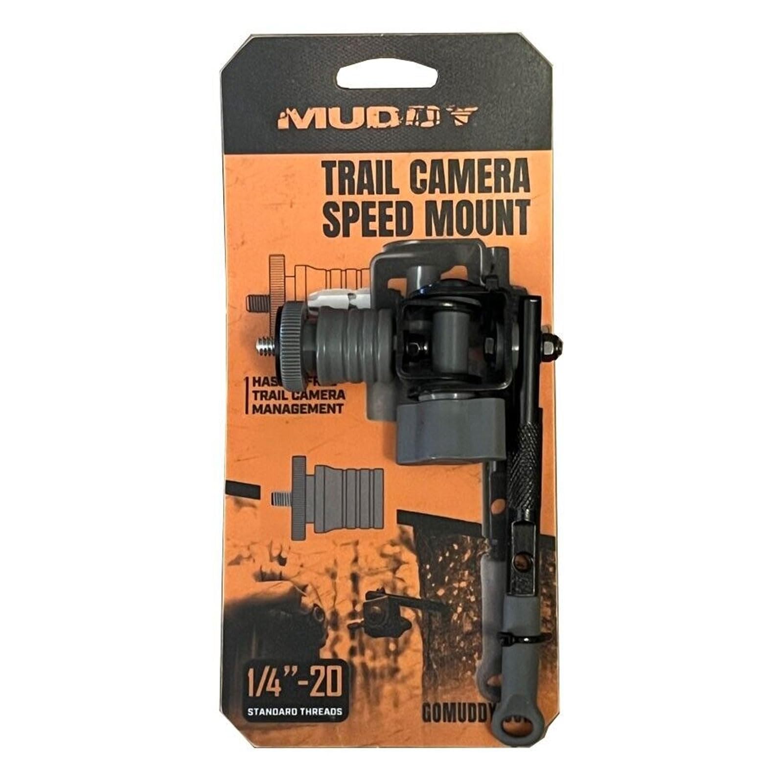 Muddy Durable Steel Adjustable Portable Easy-to-Install Quick Socket Adaptor Hunting Outdoor Trail Camera Speed Mount | Works on Cameras with 1/4" - 20 Threads - Image 5