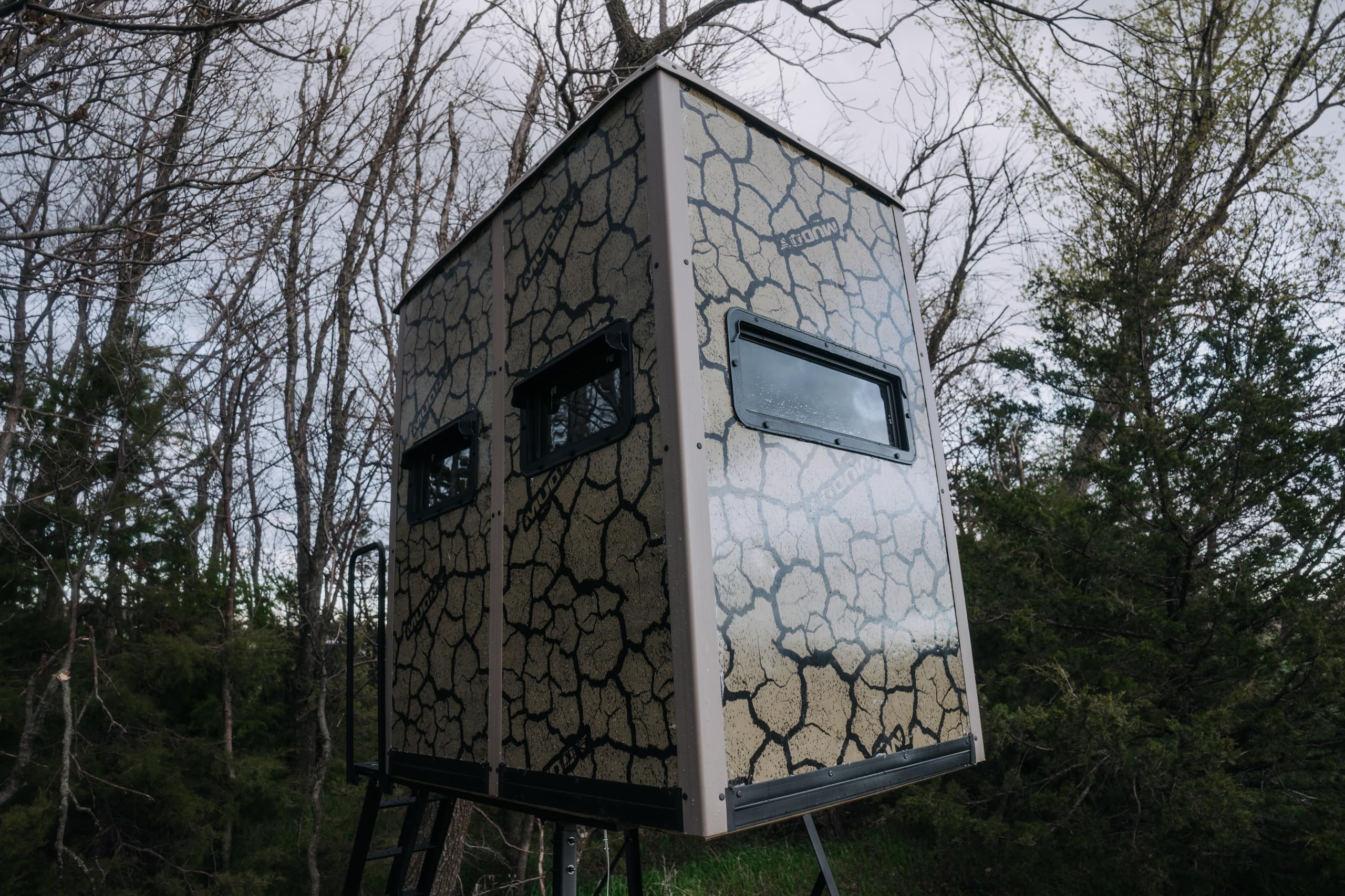 Striker Box Blind/Steel Wall CONSTUCTION/Cracked MUD CAMO - Image 6